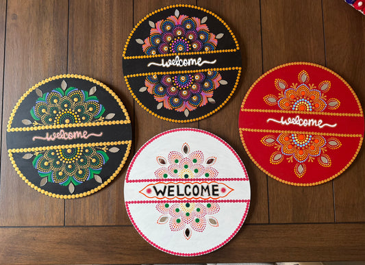 10" Mandala Art - WELCOME