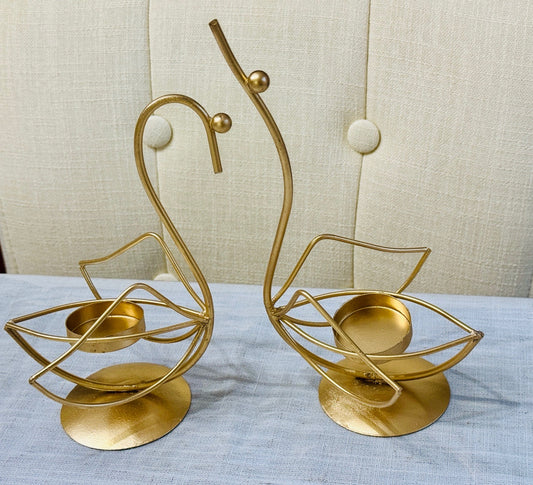 Bird Candle Holder Pair