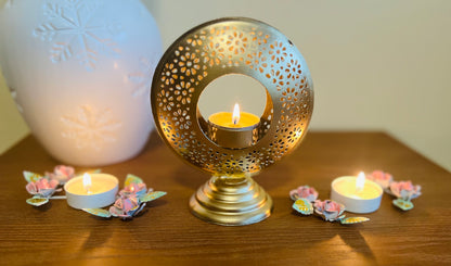 Gold Metal Tea Light Holder