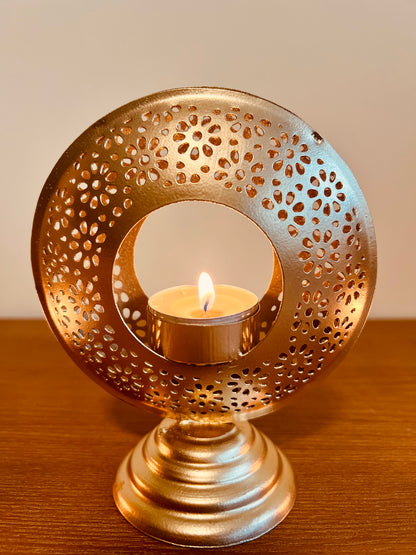 Gold Metal Tea Light Holder