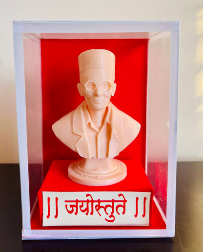 Veer Savarkar Glass-Encased 3D Printed Statue